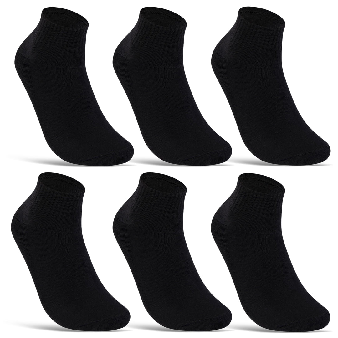 Sneaker Socken Quarter Sportsocken Herren & Damen (6 oder 12 Paar) Gepolstert mit Frotteesohle - Atm