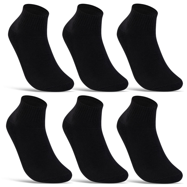 Sneaker Socken Quarter Sportsocken Herren & Damen (6 oder 12 Paar) Gepolstert mit Frotteesohle - Atm