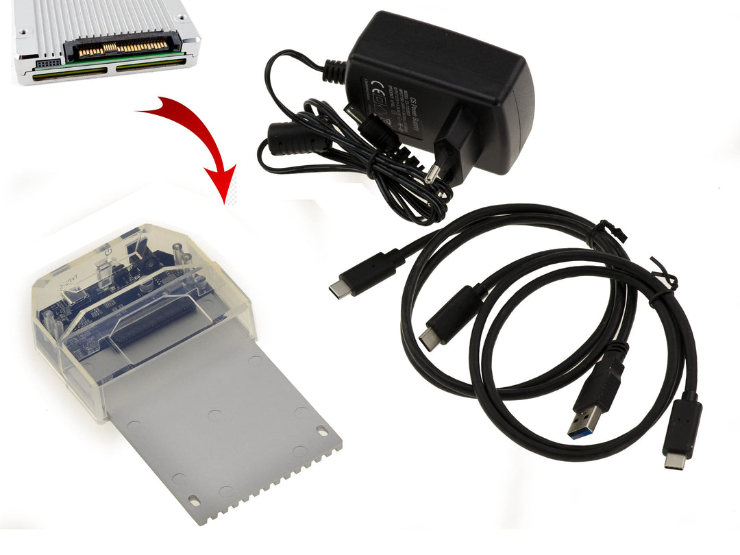 KALEA-INFORMATIQUE USB 3.1 10G Dockingstation für SSD U2 NGFF SFF-8639 mit 3A Stromversorgung. Daten