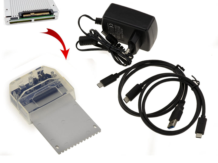 KALEA-INFORMATIQUE USB 3.1 10G Dockingstation für SSD U2 NGFF SFF-8639 mit 3A Stromversorgung. Daten