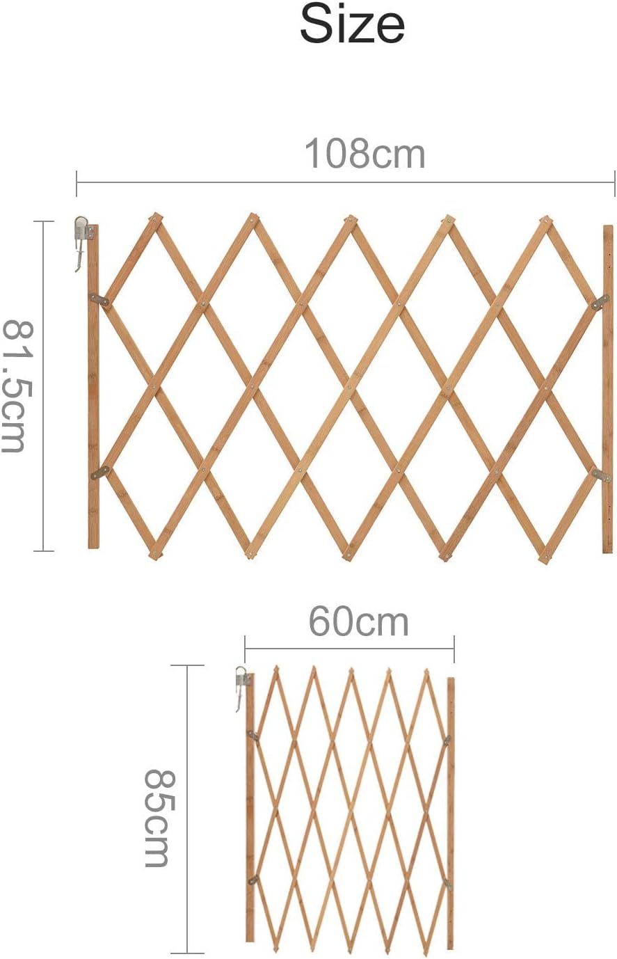 AllRight Hundeabsperrgitter Hundegitter Hundegatter Schutzgitter Treppenschutzgitter Holz Aufziehbar