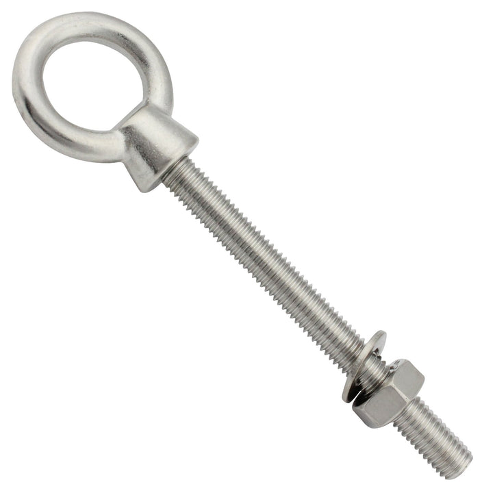 Augbolzen mit metrischem Gewinde - M8 x 100 mm - (10 Stück) - Ringschraube/Augenbolzen - (Gewindelän