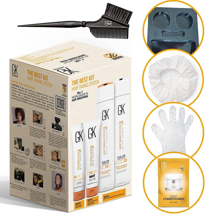 GK HAIR Global Keratin The Best Consumer Box Kit (300ml/10.1 Fl Oz) Keratin-Haarglättungsbehandlung