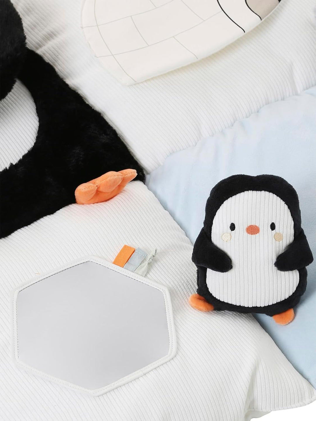 VERTBAUDET Baby Activity-Decke schwarz pinguin, schwarz pinguin