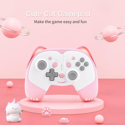 AJIJAR Kabelloser Controller kompatibel mit Nintendo Switch/Switch Lite, Bluetooth Pro Controller mi