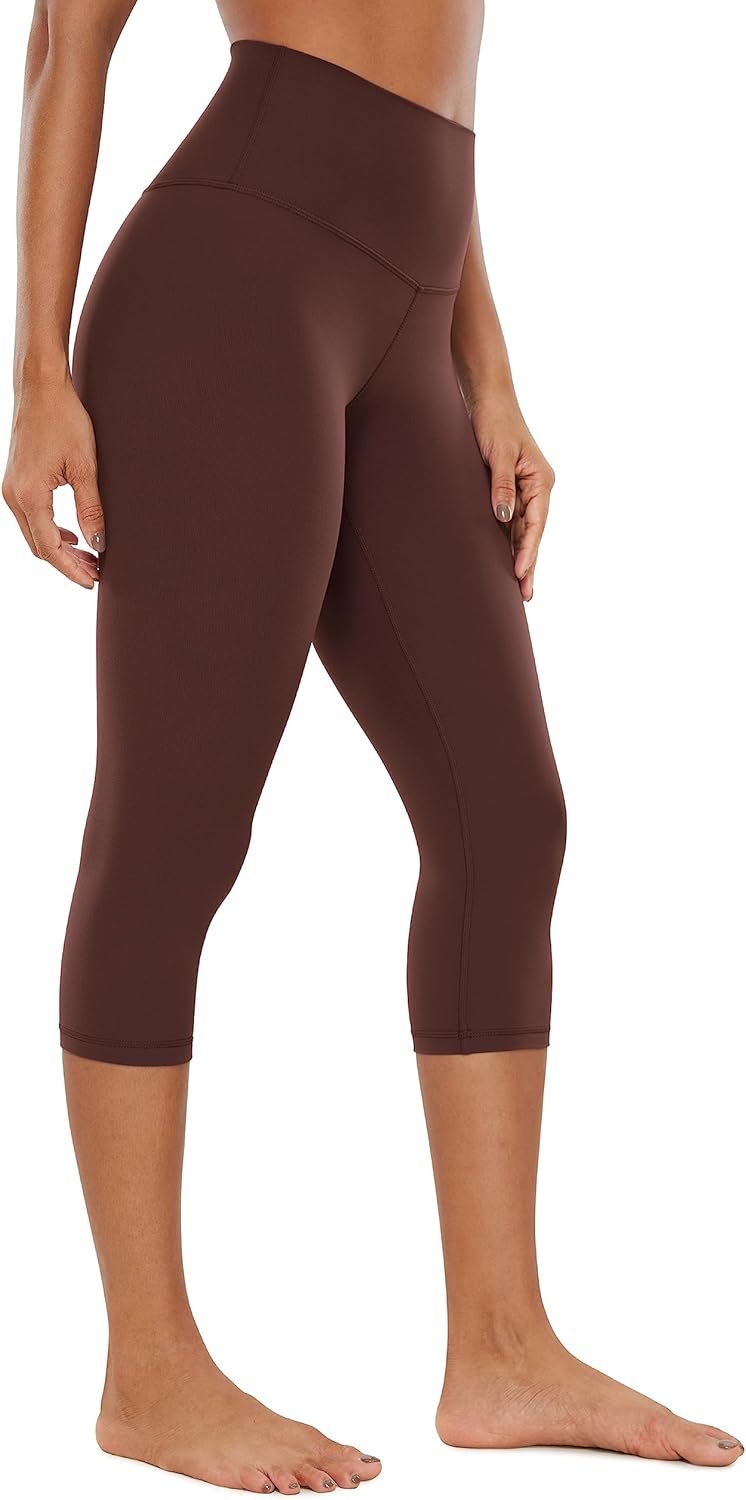 CRZ YOGA Butterluxe Damen High Waist 3/4 Leggings Capri Blickdicht Sport Yoga Fitness Sommer Sportho