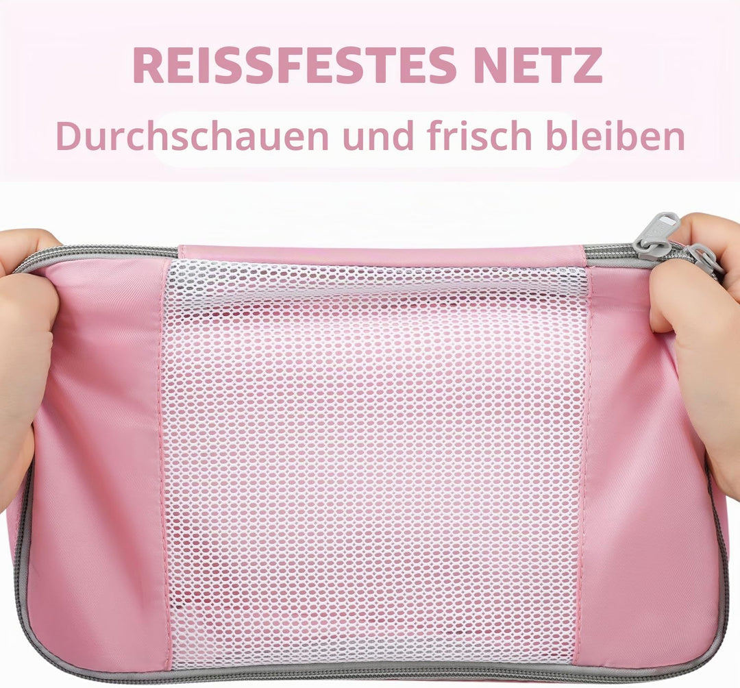 BAGAIL 8er-Set Packwürfel in verschiedenen Grössen Packorganizer für Reisezubehör Handgepäckkoffer –