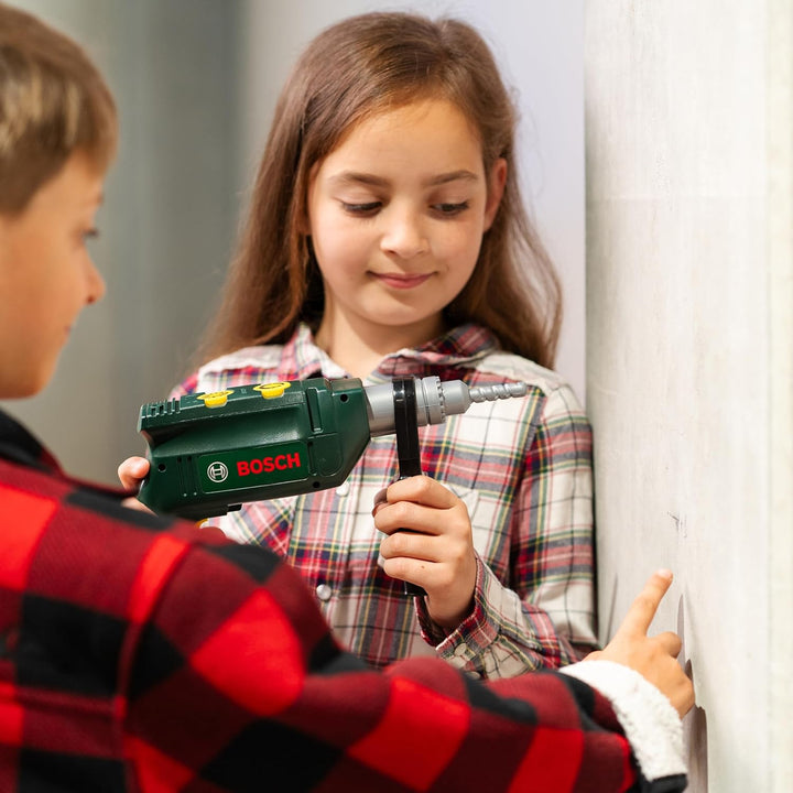 Theo Klein 8410 Bosch Bohrmaschine I Rotierender Bohrer I Coole Licht- und Soundeffekte I Spielzeug