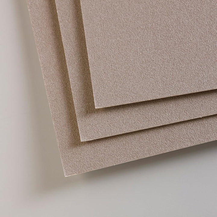 Clairefontaine 96053C - Zeichenblock Pastelmat, kopfgeleimt, 12 Blatt 24x30 cm, 360g, 4 Farben sorti
