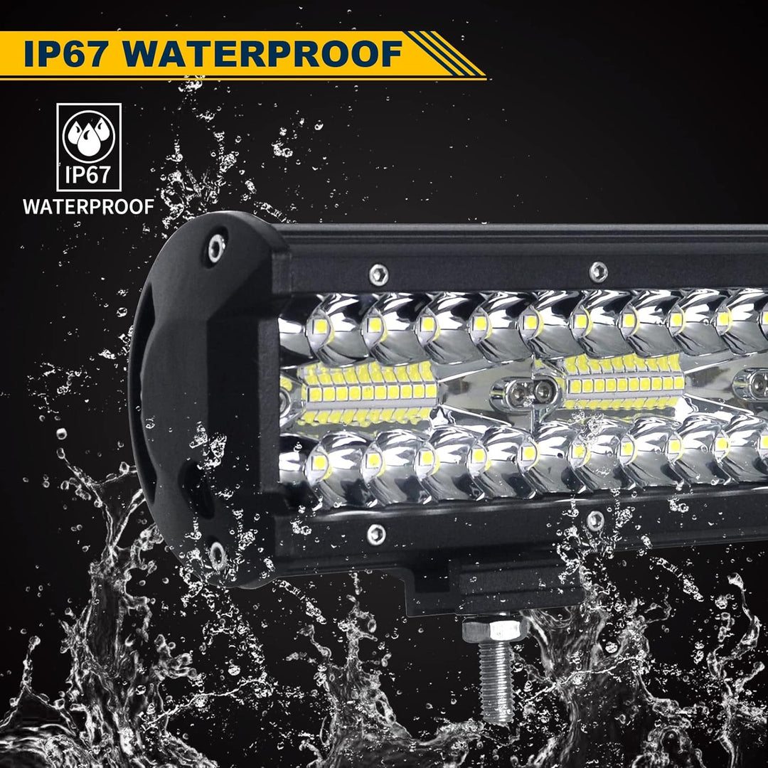 SKYWORLD LED Arbeitsscheinwerfer Bar 59cm 480W LED Scheinwerfer 12V 24V Arbeitslicht Zusatzscheinwer