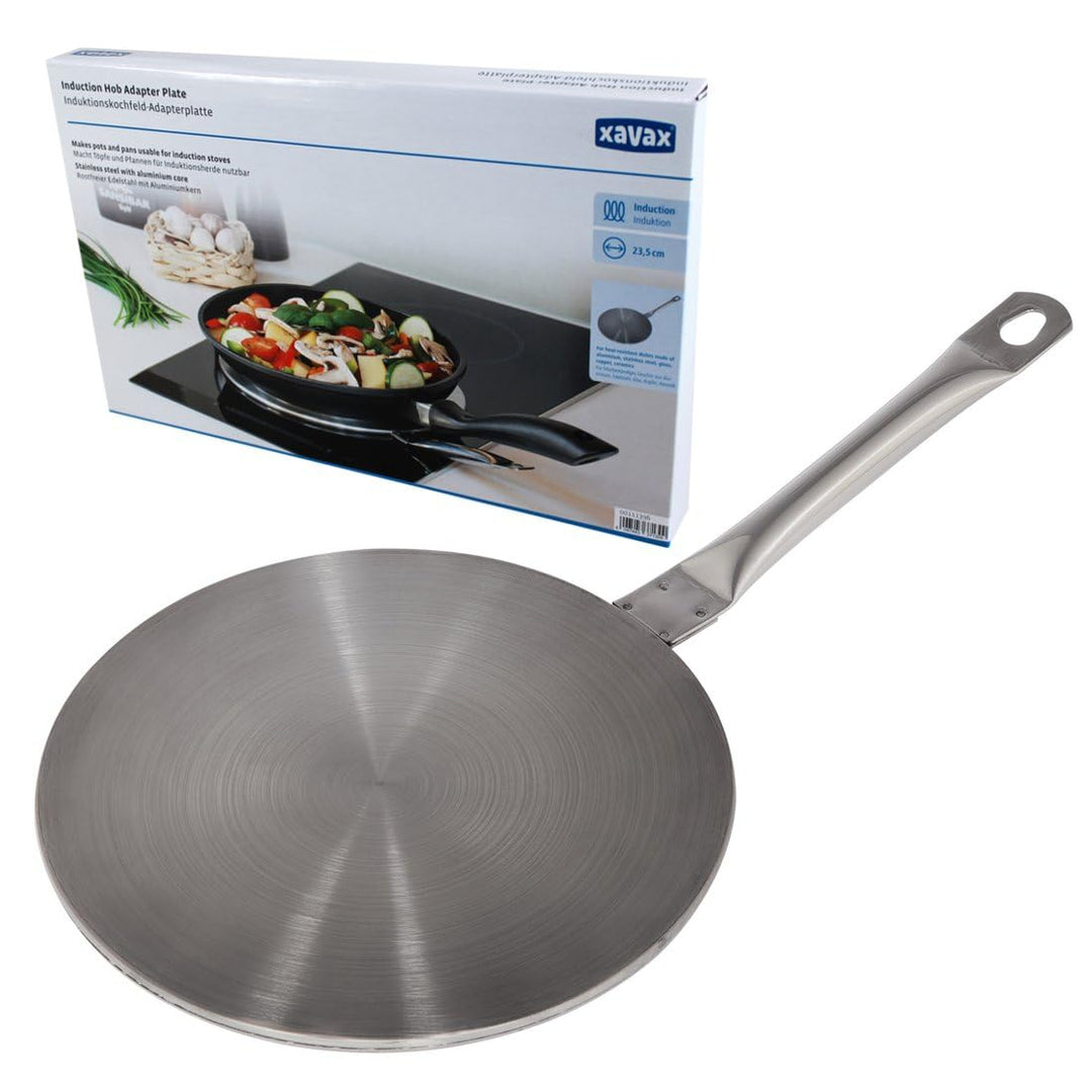 Xavax Induktionsadapterplatte, 23,5 cm (Adapter für Induktionskochfelder, z.B. für Töpfe, Bräter, Es