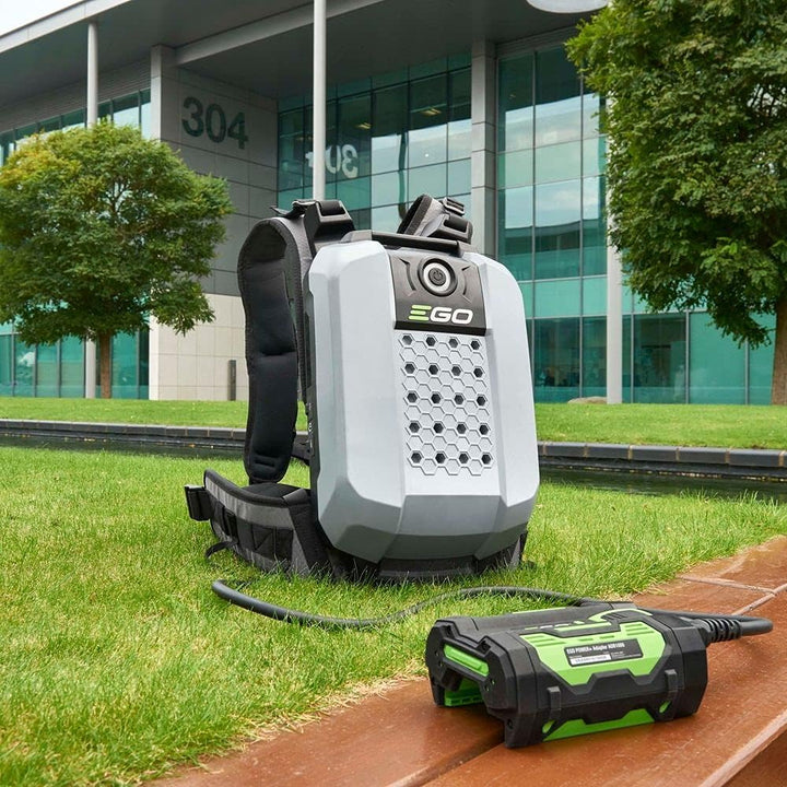 EGO POWER+ Backpack BAX1501 Lithium-Akku, 28 Ah, hohe Kapazität und Gurt Pro