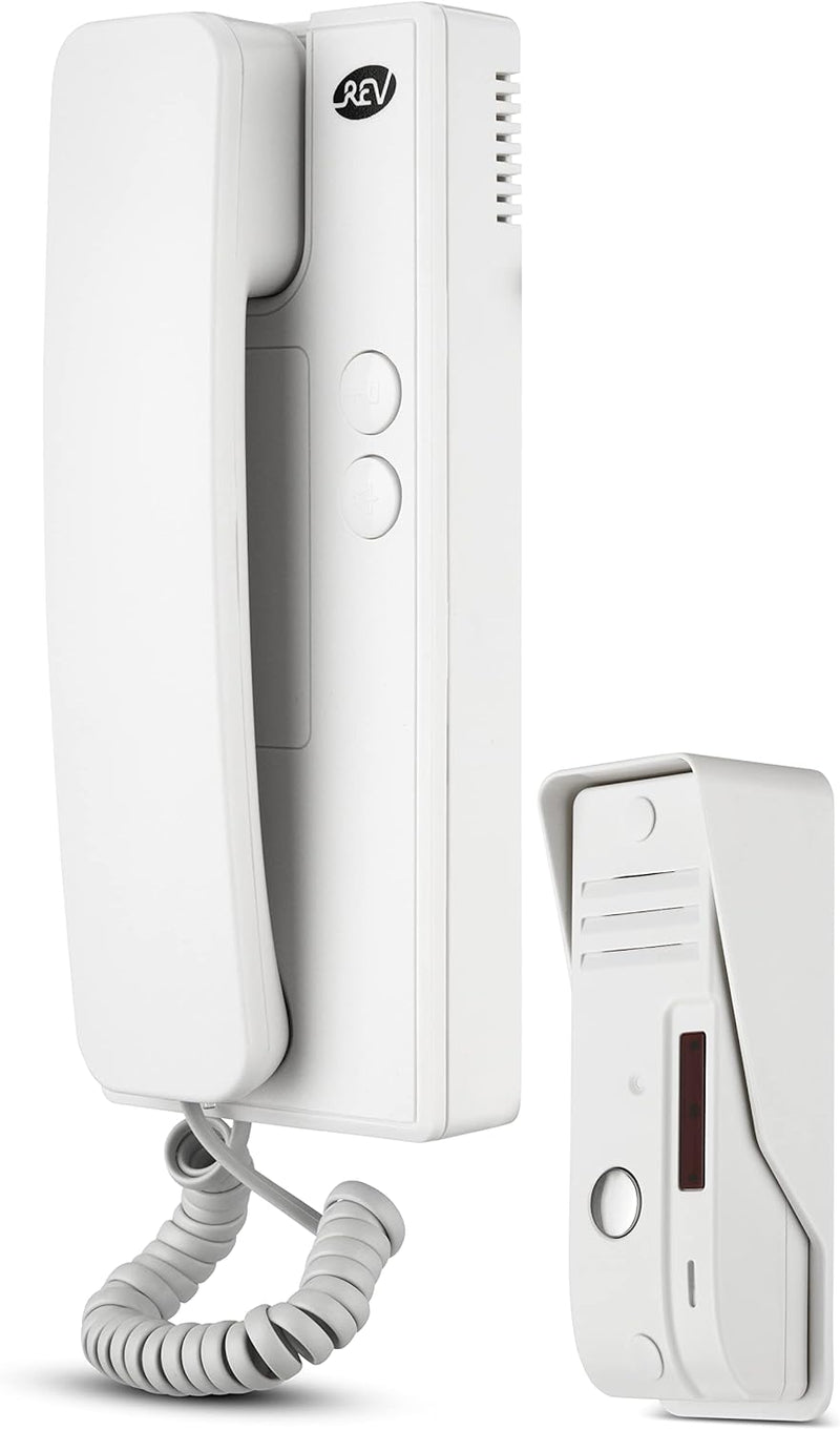 REV 003003101 Sprechanlage, Gegensprechanlage mit Türöffner, 230VAC, Alarmfunkt., weiss