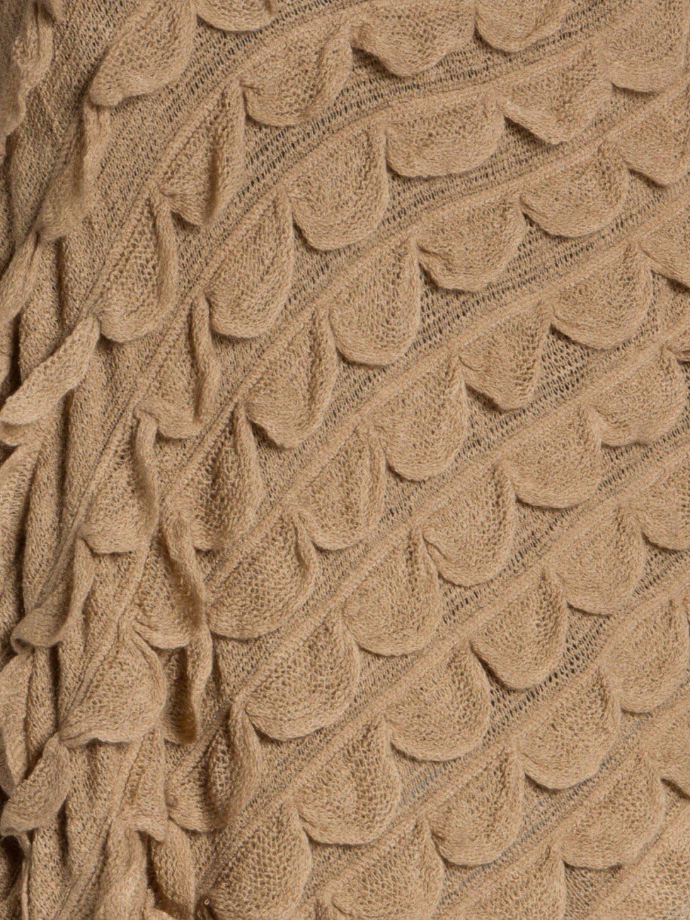 Caspar PON007 Damen Fransen Poncho Einheitsgrösse schlamm, Einheitsgrösse schlamm