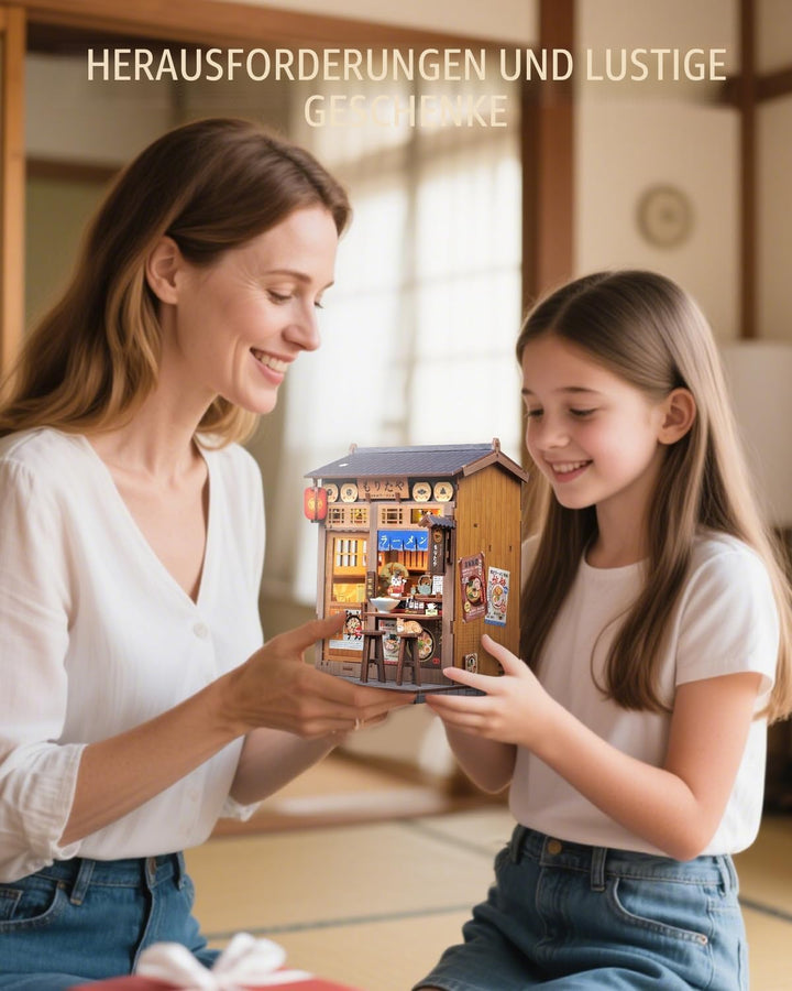 Cutefun Book Nook Kit – DIY Miniatur Kreative Puppenhäuser, Bauen Sie Bezaubernde Bücherregal/Raumde