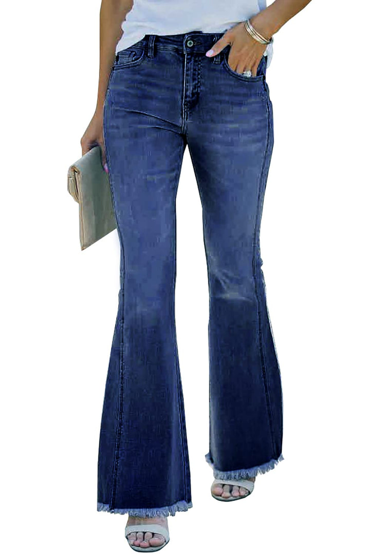 Necooer Skinny Jeans Für Damen Boyfriend-Jeans Mit Hoher Taille Und Lockerer Passform S E-dunkelblau