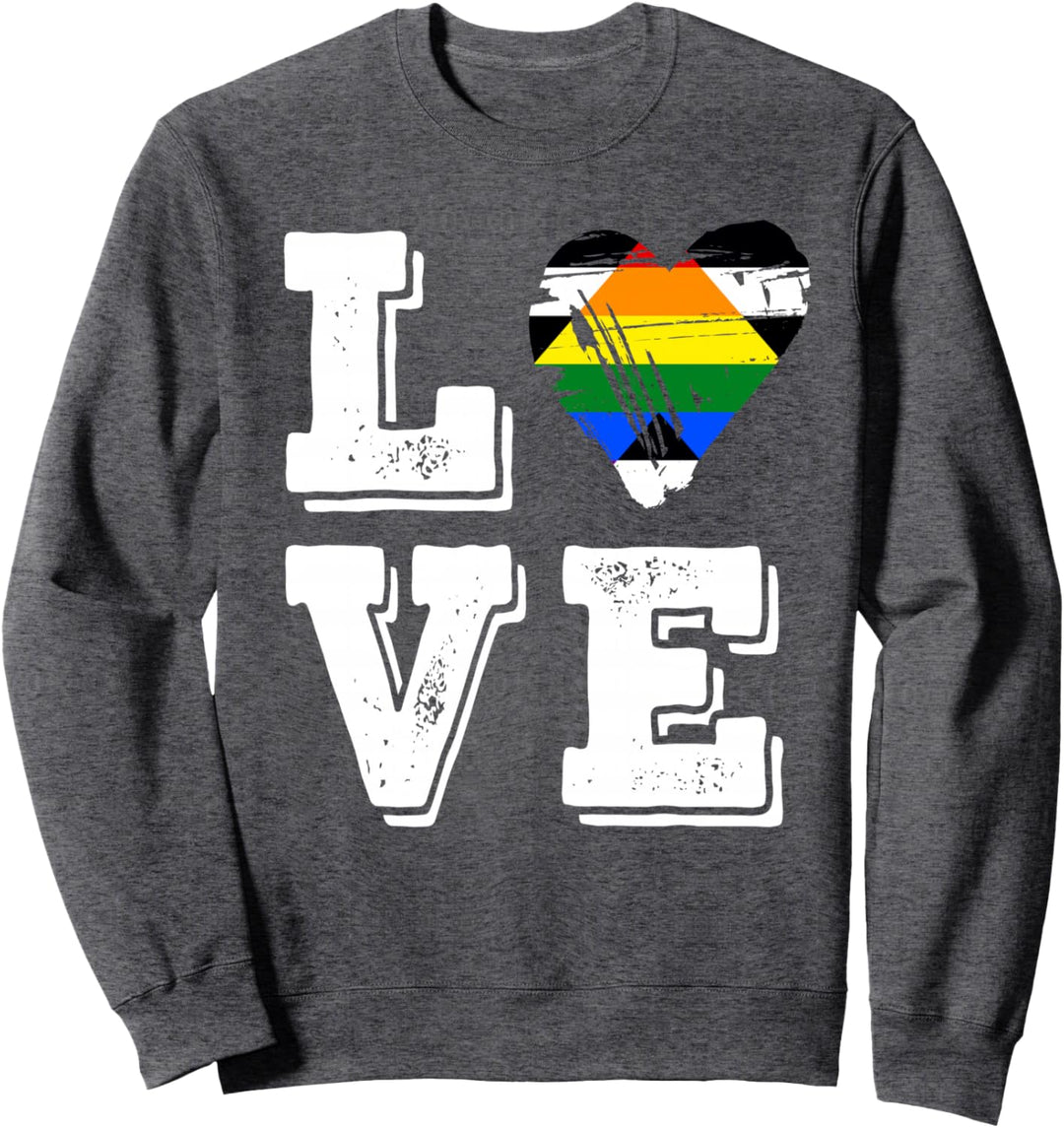 Gerade Ally Pride Flagge Love Straight Ally Flag Sweatshirt