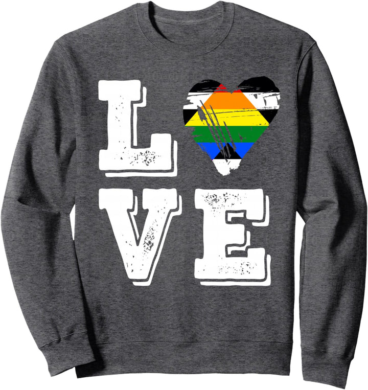 Gerade Ally Pride Flagge Love Straight Ally Flag Sweatshirt