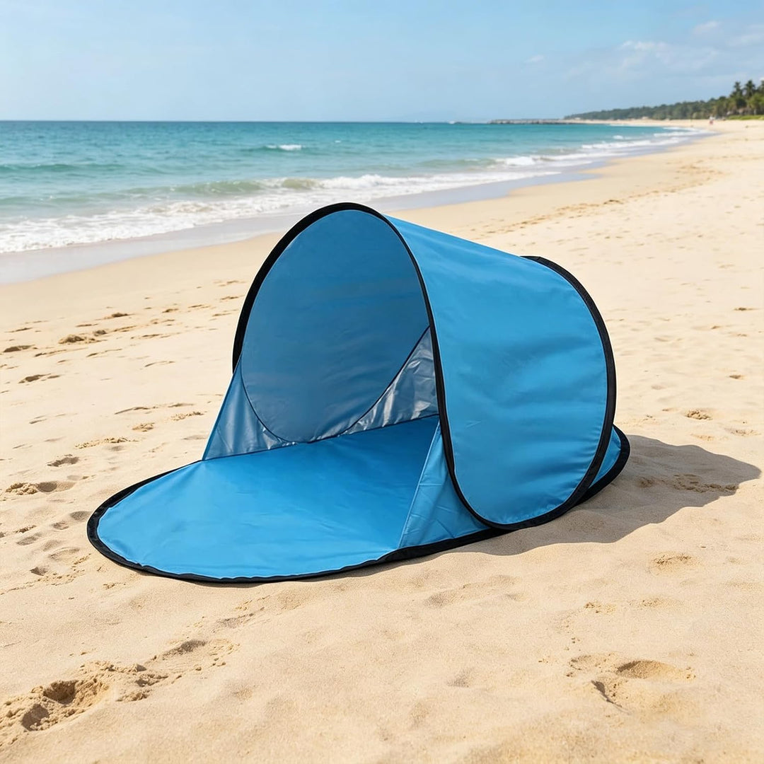 Strandmuschel, Strandzelt, Sonnensegel, Strand Sonnenschutz, Pop Up Zelt, Selbstaufbauend Strandzelt