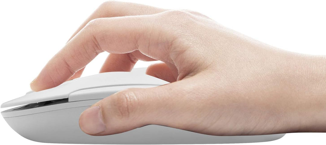 Macally BTDYNAMOUSE-W, optische Bluetooth Maus mit 3 Tasten und Scrollrad, drahtlose Mouse für Mac u