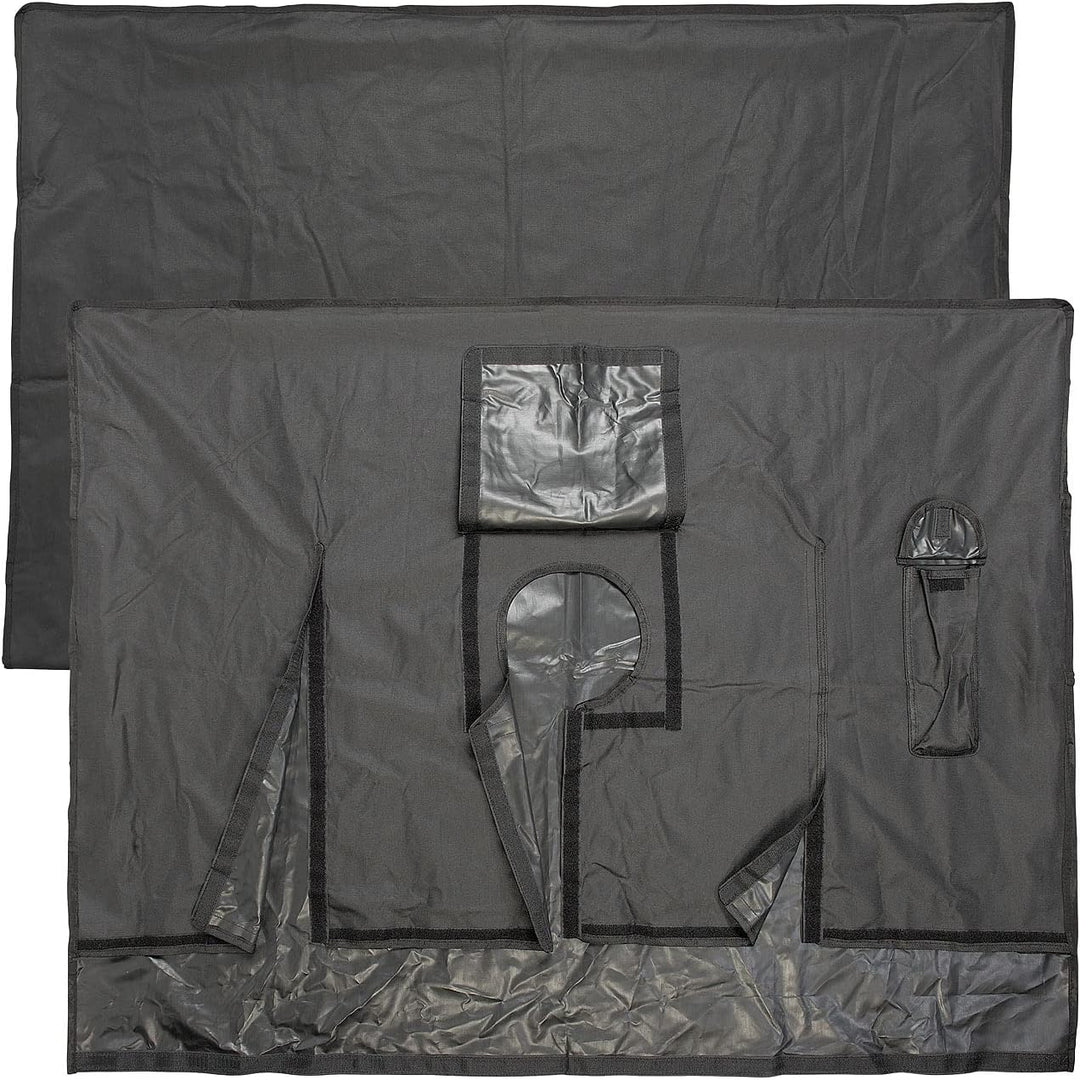 infactory Schutzhülle: Outdoor-TV-Abdeckung, für Geräte mit 55" - 58", wetterfest, schwarz (Fernsehe
