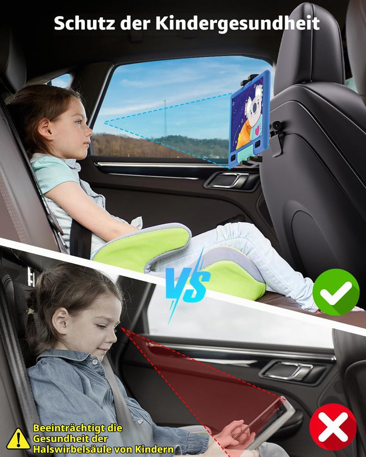 woleyi Tesla Tablet Halterung Rücksitz, Tesla Model 3/Y Kopfstütze Tablet Halterung für Kinder [Kuge