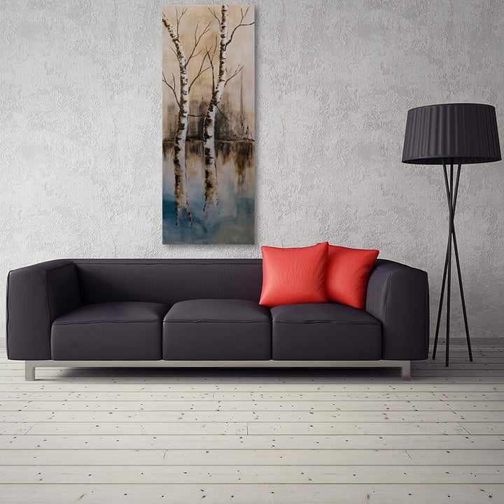 Feeby. Wandbild - 1 Teilig - 30x90 cm, Leinwand Bild Leinwandbilder Bilder Wandbilder Kunstdruck, BA