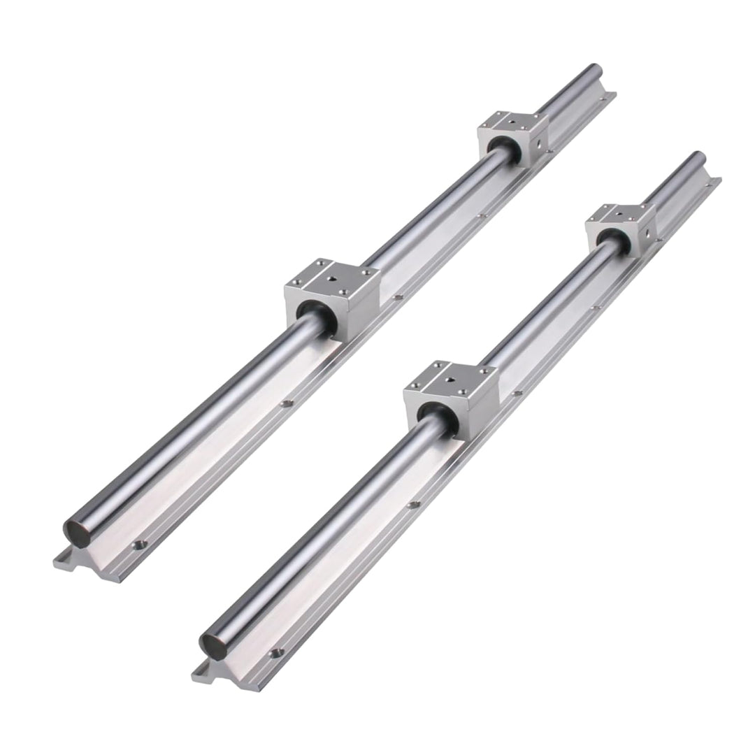 ONLISUM Linearschiene Linearführung SBR20 1000mm 2 Stück Linear-Schienenwelle 4 Stück SBR20UU Lagerb