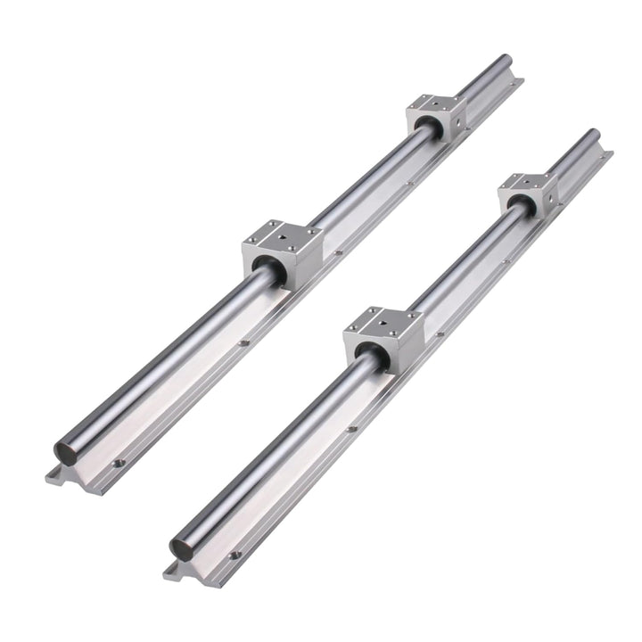 ONLISUM Linearschiene Linearführung SBR20 1000mm 2 Stück Linear-Schienenwelle 4 Stück SBR20UU Lagerb