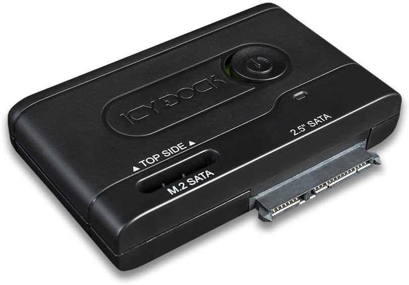 ICY DOCK EZ-Adapter MB031U-1SMB - Externer USB 3.2 Gen1 5Gbit/s Adapter für 2,5 Zoll HDD/SSD oder M.
