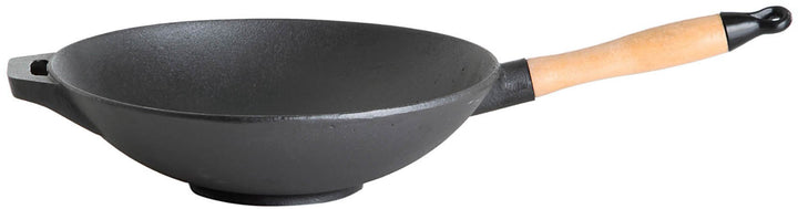 PaellaWorld 4531 Eisengusswok mit Stiel, o 30 cm