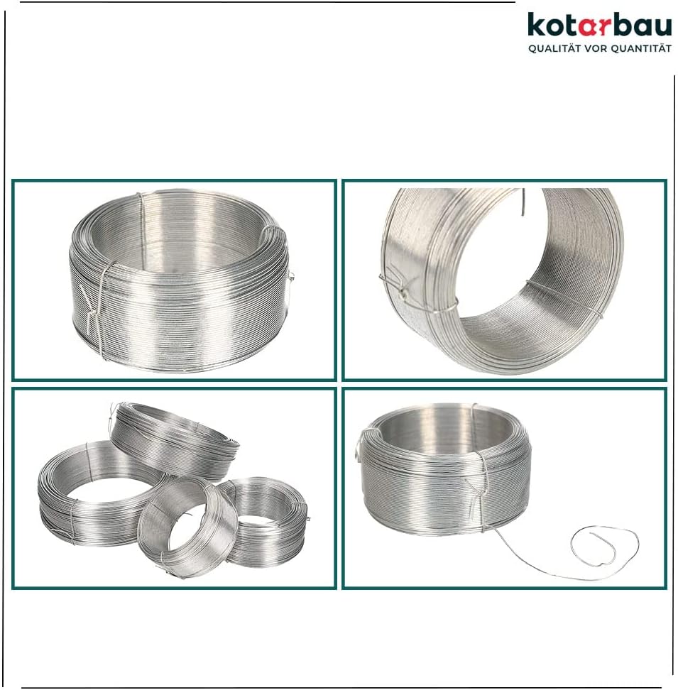 KOTARBAU® Gartendraht 0,8 mm 100m Pflanzendraht Basteldraht Bindedraht Spanndraht Zaundraht zum Bind