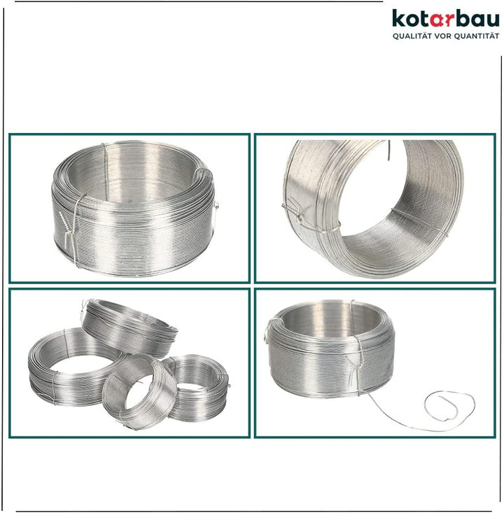 KOTARBAU® Gartendraht 0,8 mm 100m Pflanzendraht Basteldraht Bindedraht Spanndraht Zaundraht zum Bind