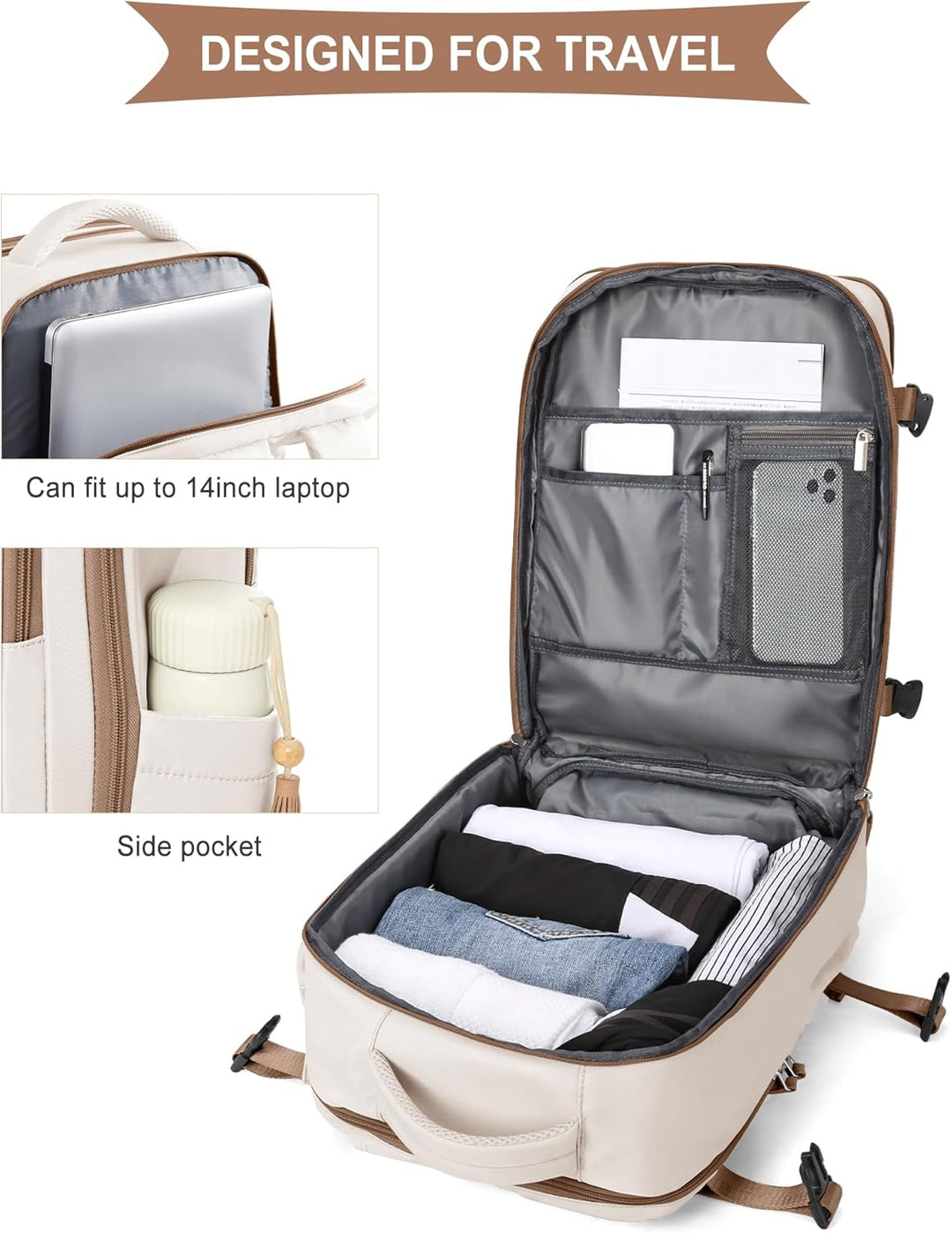 SZLX Rucksack 40x30x20 Wizz air Handgepäck Rucksack für Ryanair Vakuum Reiserucksack Flugzeug Easyje