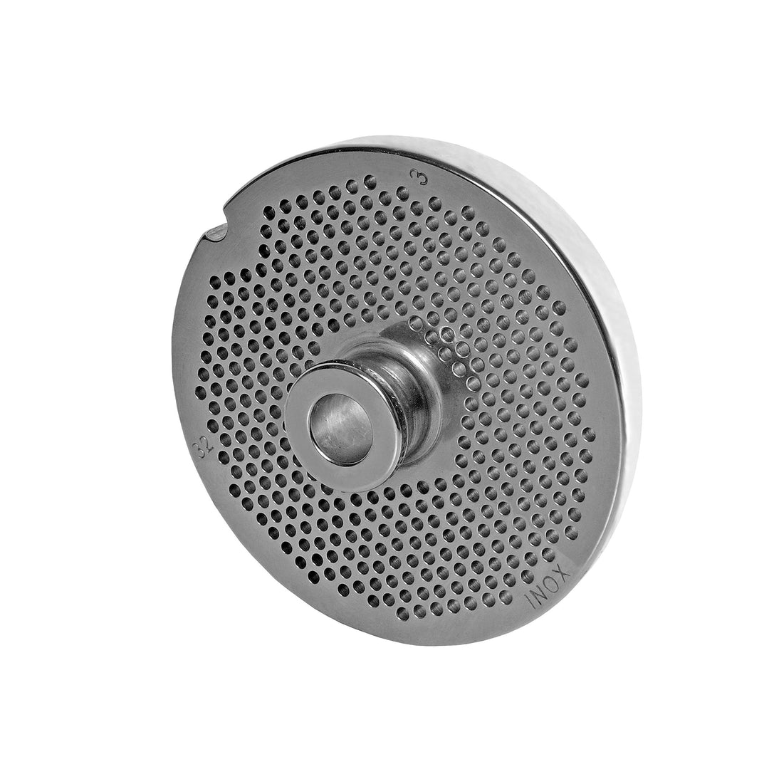 Wolfcut INOX Lochscheibe mit Nabe Gr. 32-3,0 MM Bohrung - Ersatz für/kompatibel mit Fleischwolf Grös