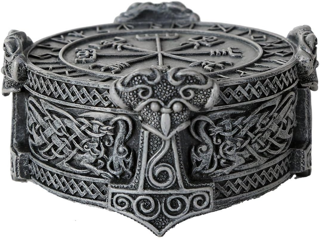 Pacific Giftware Viking Jewelry Trinket Box Container New
