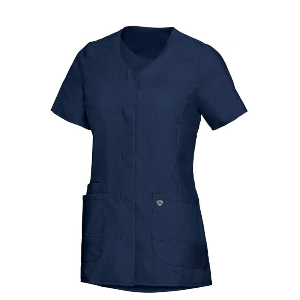 BP Med Tunics 1764-241-0110 Kasack für Damen - 1/2 Ärmel und V-Ausschnitt - 49% Baumwolle, 48% Polye