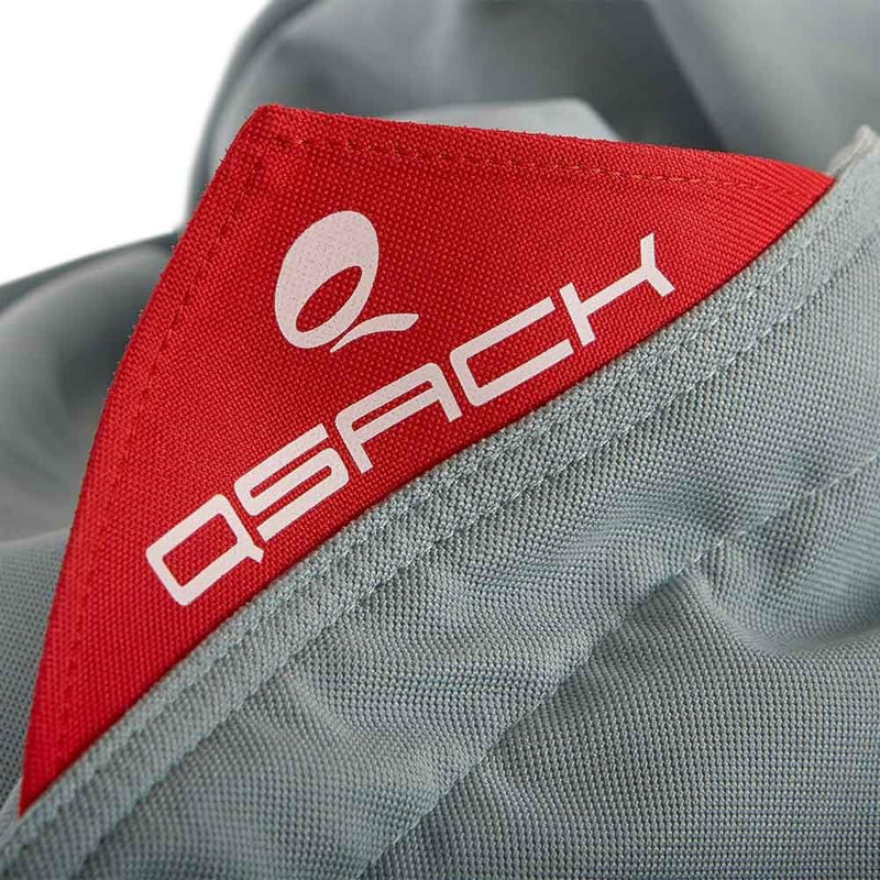 QSack Indy Kinder Sitzsack Hülle ohne Füllung, Bezug Indoor Sitzsack waschbar, 100 x 140 cm (blaugra
