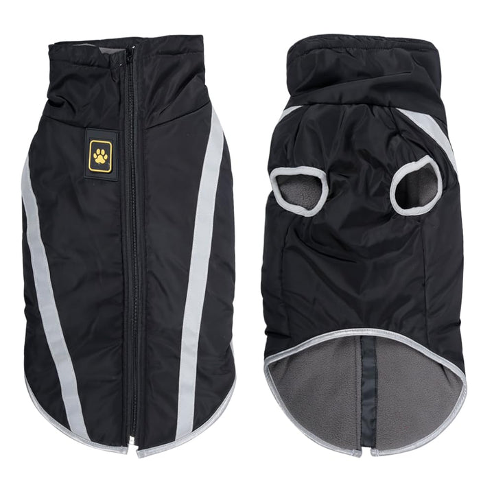 FEimaX Hundemantel Hundejacke wasserdichte Reflektierende Wintermantel mit Fleece Gefüttert Hund Wel