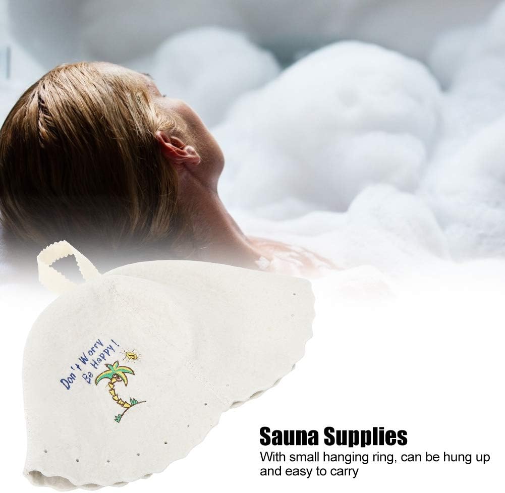 Restokki Saunahut - Filzhut für Damen und Herren inkl, Sauna-Ratgeber - Ideales Sauna Zubehör, Sauna