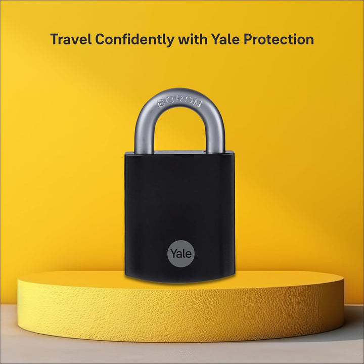 Yale - Y90SB/45/129/1 Maximale Sicherheit 48 mm gehärteter Stahl -Vorhängeschloss - Schwarz - offene