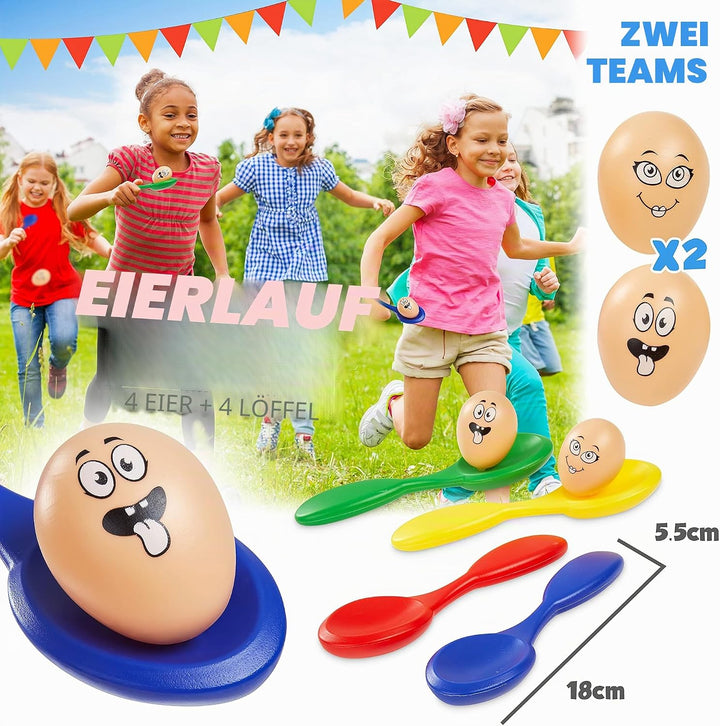KreativeKraft Outdoor Spiele für Kinder Set Kindergeburtstag Spiele für Draussen Party Wurfspiele Ga