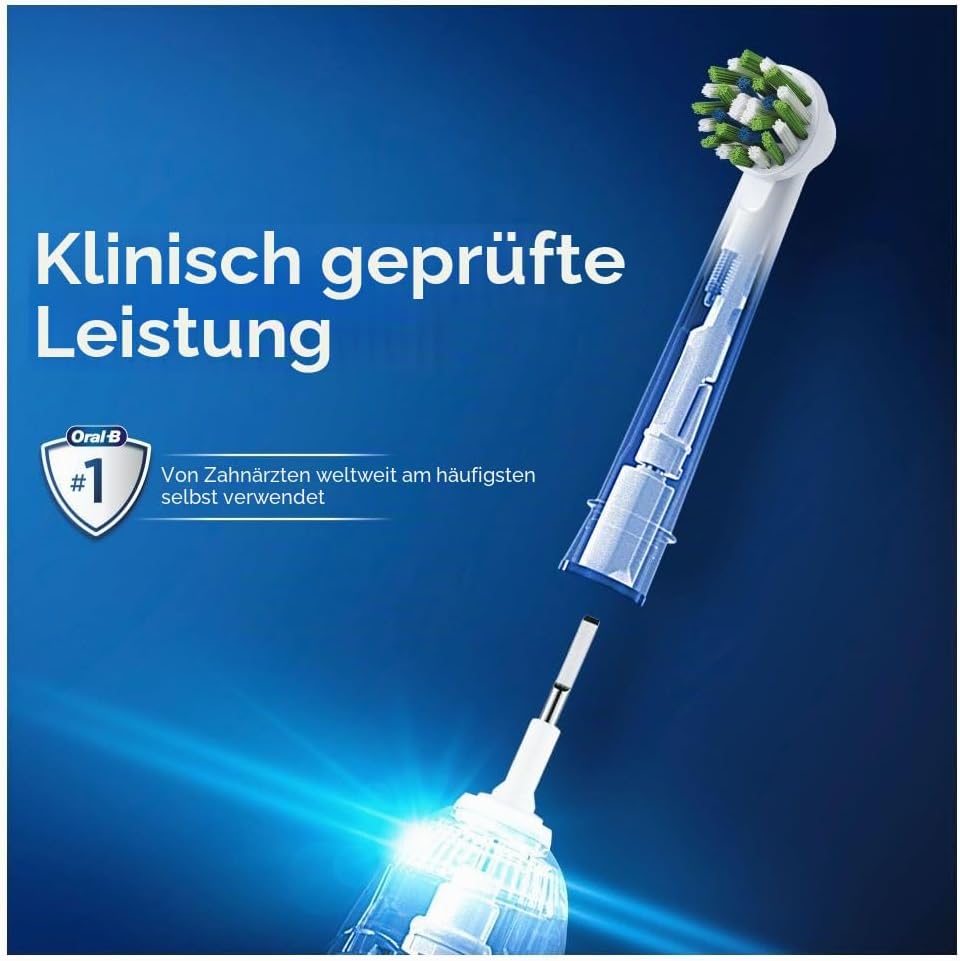 Oral-B CrossAction Aufsteckbürsten für elektrische Zahnbürste, 12 Stück, ganzheitliche Mundreinigung