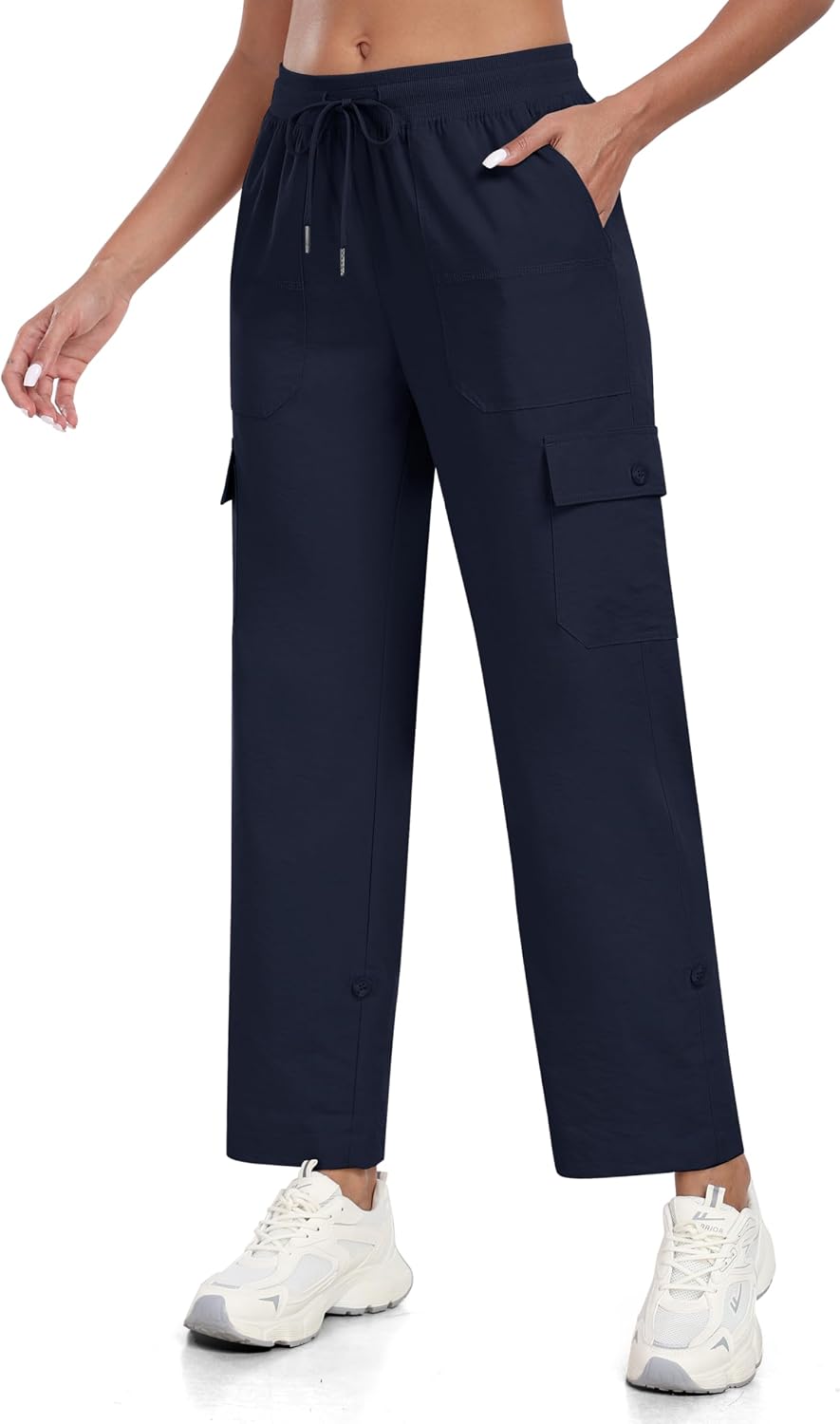 JINSHI Hosen Damen Cargohose Wanderhose Leichte Jogginghose Freizeithose Funktionshose Outdoorhose m