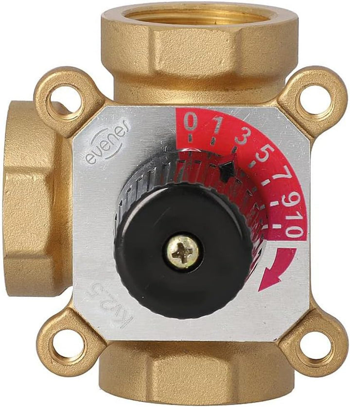 3-Wegemischer Typ 3l Easyflow IG DN15 1/2" IG KV2,8 Messing 3-Wege-Mischer