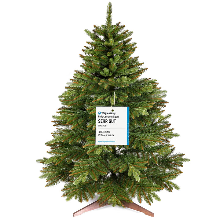 Premium Weihnachtsbaum künstlich 120cm -TESTSIEGER - Naturgetreu, dichte Zweige, Künstlicher Weihnac