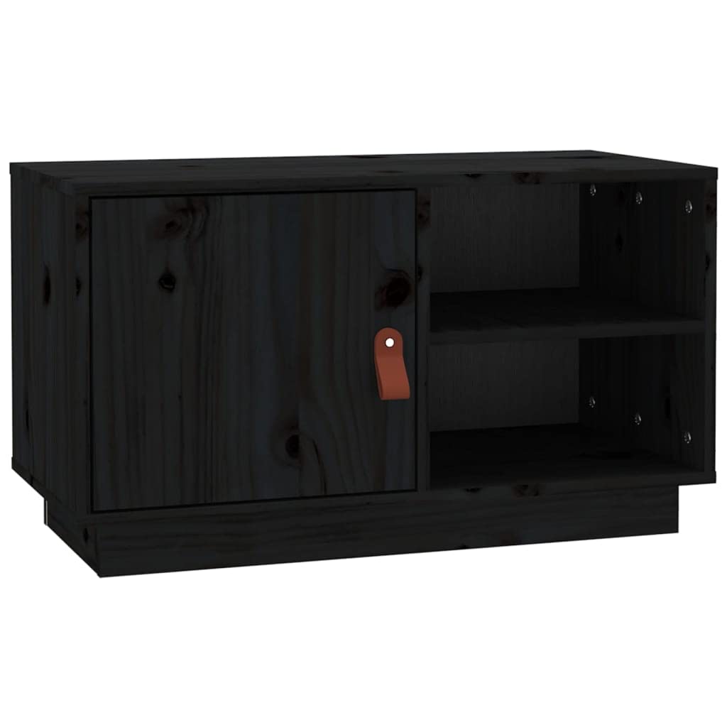 TV Schrank, TV Lowboard mit 1 Tür und 2 offenen Fächern, Fernsehtisch, Fernsehschrank, TV-Tisch, TV
