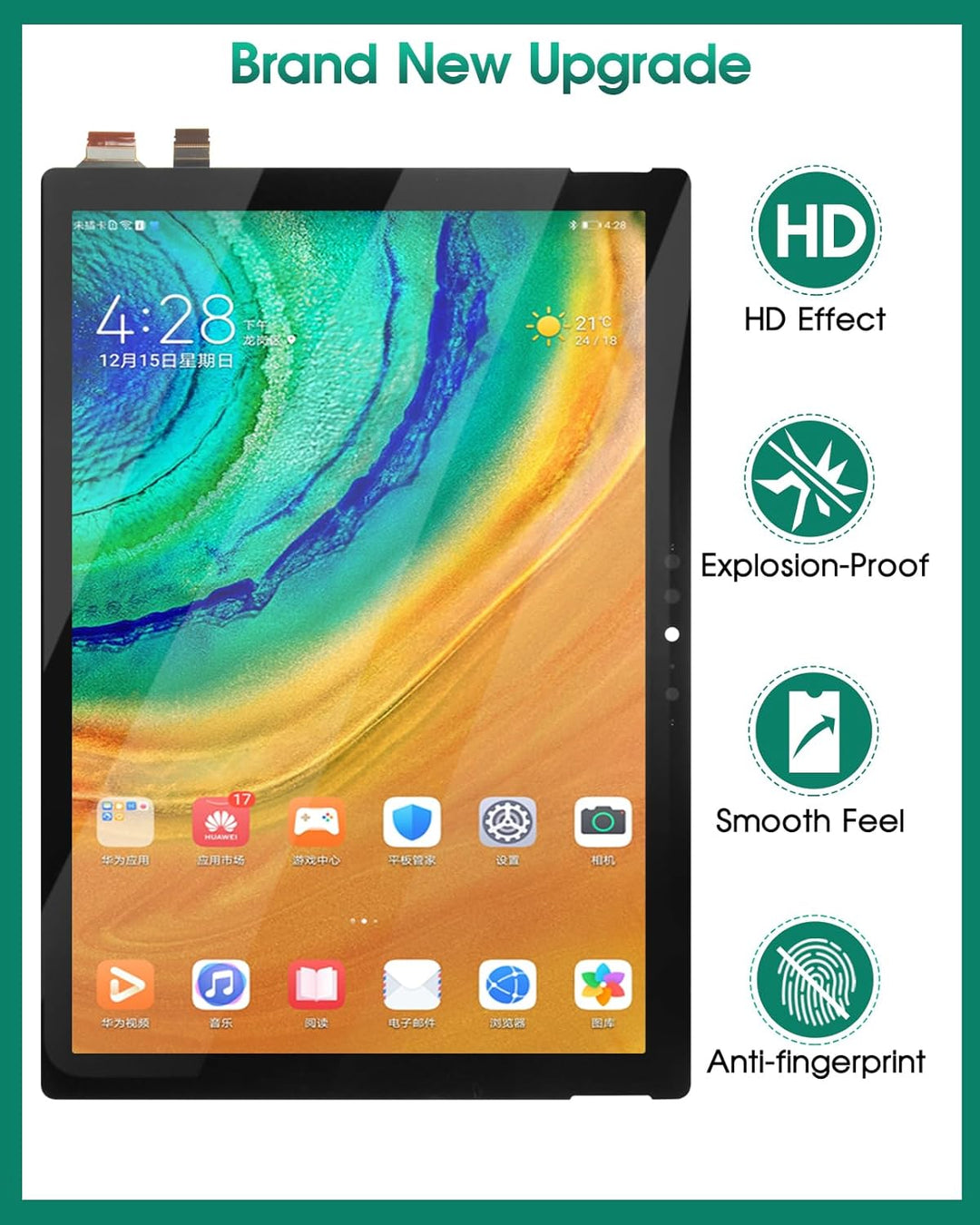 Für Microsoft Surface Pro 7 LCD Screen Pro 7 Screen Replacement 1866 Display Touch Digitizer Assembl