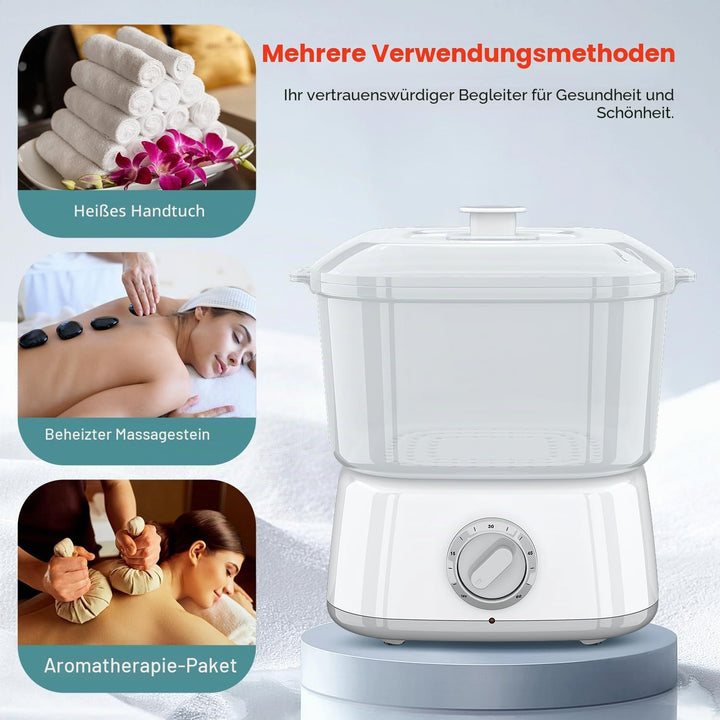 Handtuchwärmer mit Schnellheizung, heisser Handtuchwärmer für 12 Gesichtshandtücher, automatischer A