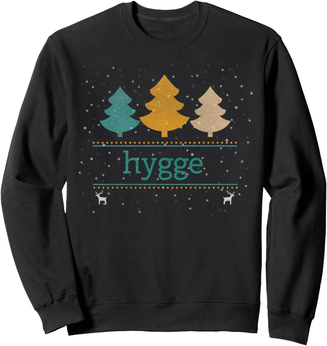 Hygge Winterszene für gemütliche Weihnachtsgeschenke Sweatshirt